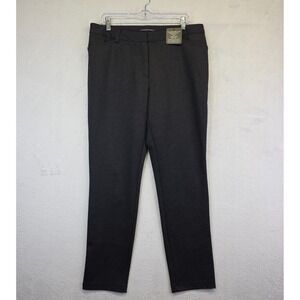Andrew Marc Pants Womens 14 Black Skinny Slim Fit Stretch‎ Work Preppy Shaping